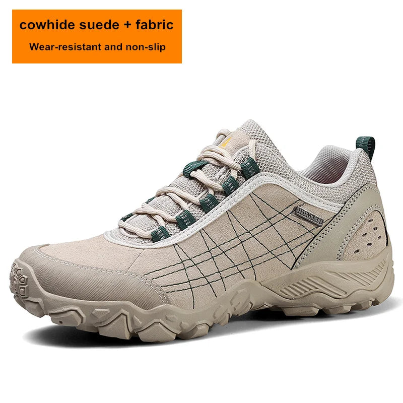 HUMTTO Trekking Shoes for Women Winter Hiking Shoes Women's Waterproof New Luxury Designer Climbing Leather Casual Woman Sneakers