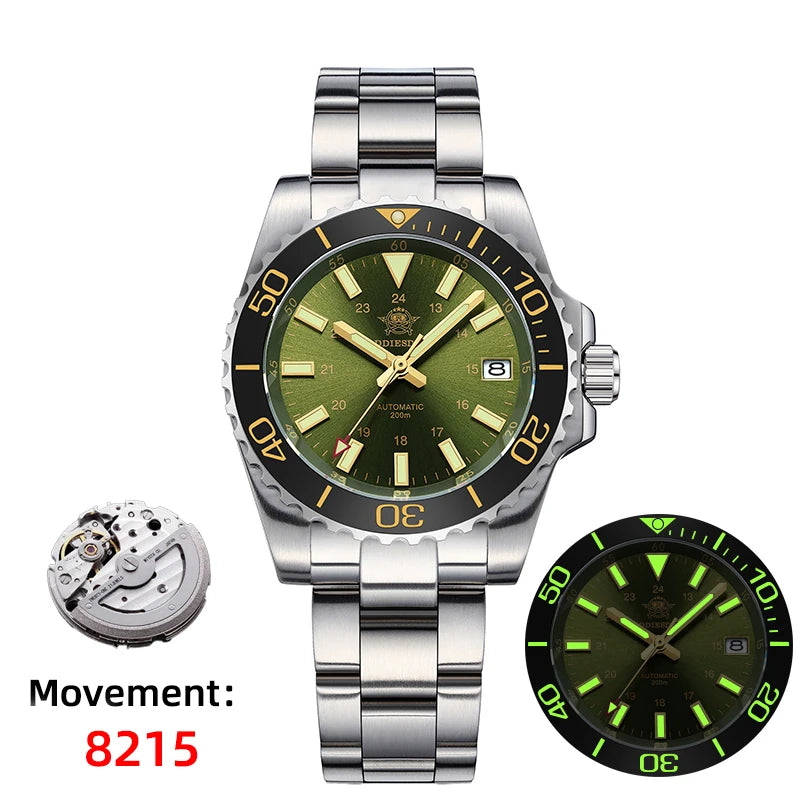 ADDIESDIVE Men Luxury Watch Sapphire Crystal Ceramic Ring 20Bar Diving Luminous Automatic Mechanical Watch Exquisite Gift Clock