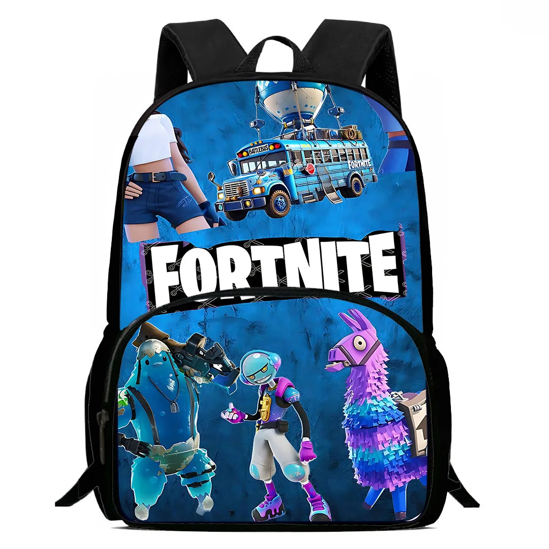Popular Game Fortnite Kids Backpacks for Boys and Girls, Student Birthday Gift, Child School Bags with Large Capacity, Durable Camping Rucksack
