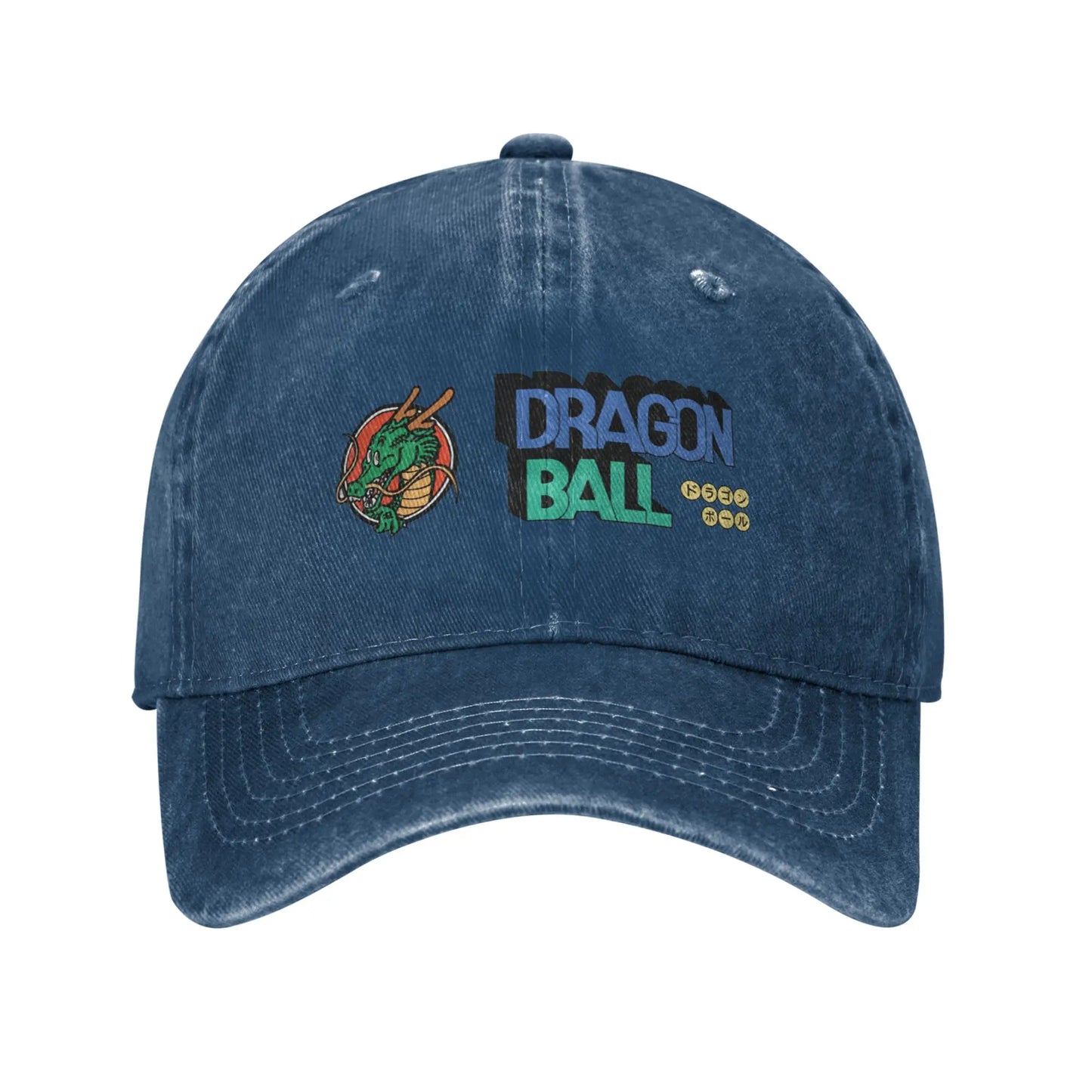 Dragon Ball Shenron Logo Baseball Caps Unisex Distressed Denim Snapback Cap Goku Kakarot Manga Outdoor Adjustable Fit Caps Hat