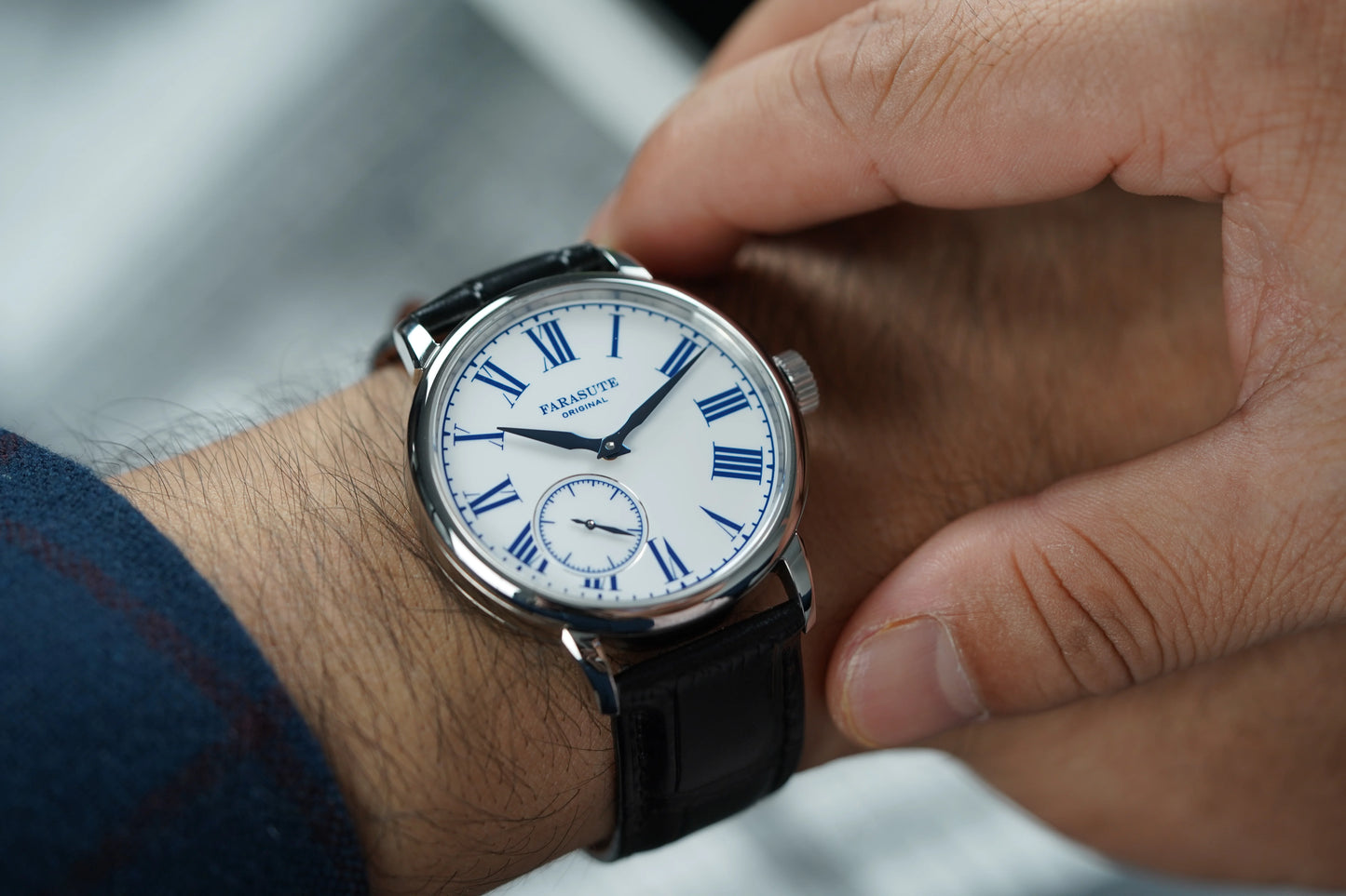 FARASUTE 2026 Fashion Power Reserve 80 hours Hangzhou Customized Movement Manual Mechanical Watch For Men Sapphire Crystal reloj