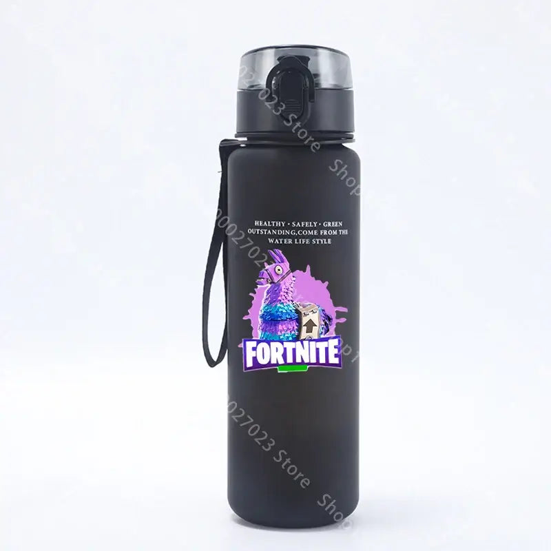 Borraccia sportiva Fortnites 650ML kawaii motivazionale, a prova di perdite, portatile e riutilizzabile, per outdoor, viaggi e palestra, nuovo regalo carino