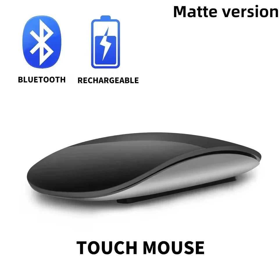 Magic Dual Mode Wireless Mouse Bluetooth Rechargeable Touch Mouse for MacBook, Laptop & PC, Slim Ergonomic Bluetooth Wireless Mouse