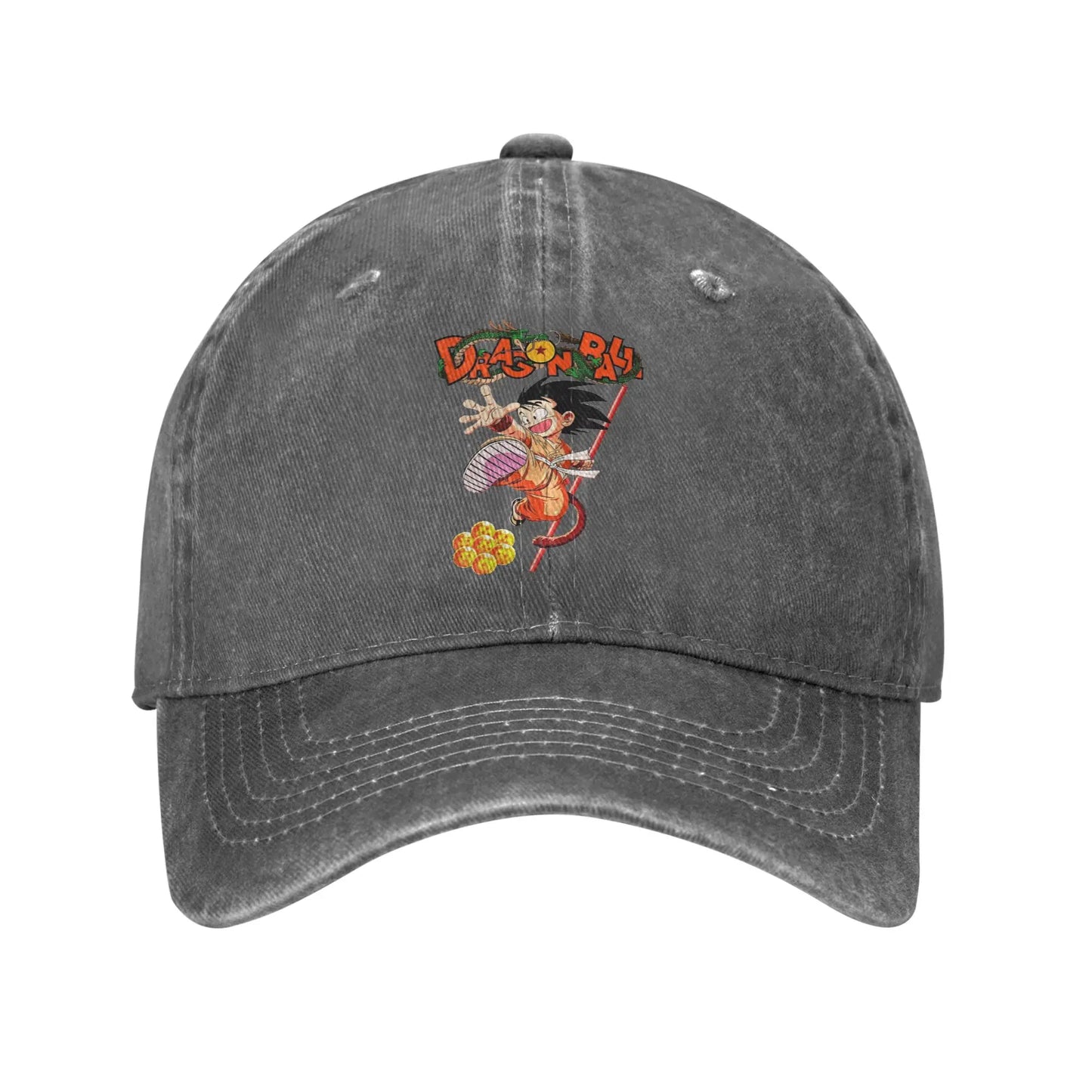 Goku and the Dragon Ball Z Men Women Baseball Cap Distressed Washed Caps Hat Casual Outdoor Activities Adjustable Snapback Cap, produit gaming premium Fraquane, équipement gamer