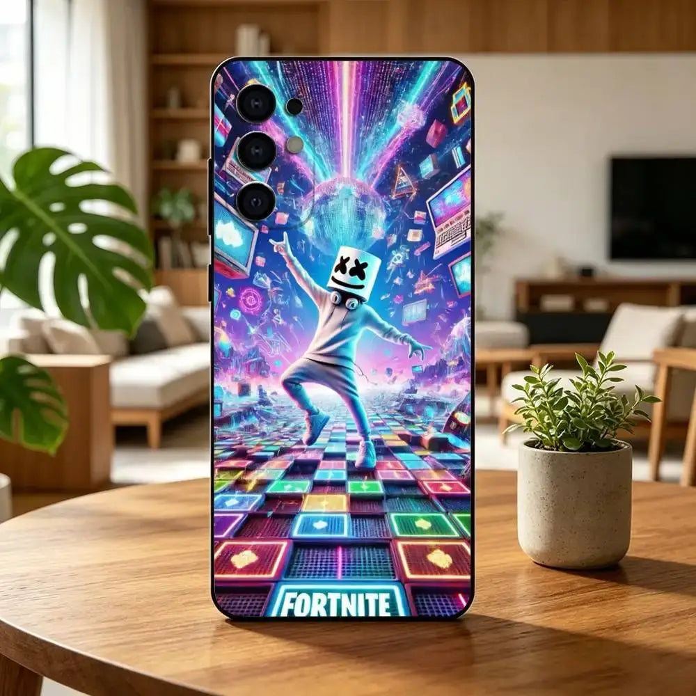 F-Fortnites-PC Game Phone Case For Samsung S25,S24,S21,S22,S23,S30,Ultra,S20,Plus,Fe,Lite,Note,10,Black Cover