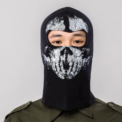 Night light cycling mask; Call of Duty Skull Mask; CS Headset; Deadpool Merchandise Warm Mask; Halloween Fun