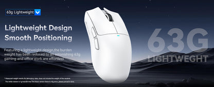 ATTACK SHARK X11 Wireless Gaming Mouse with Charging Dock PixArt PAW3311 Gaming Sensor, BT/2.4G Wireless/Wired