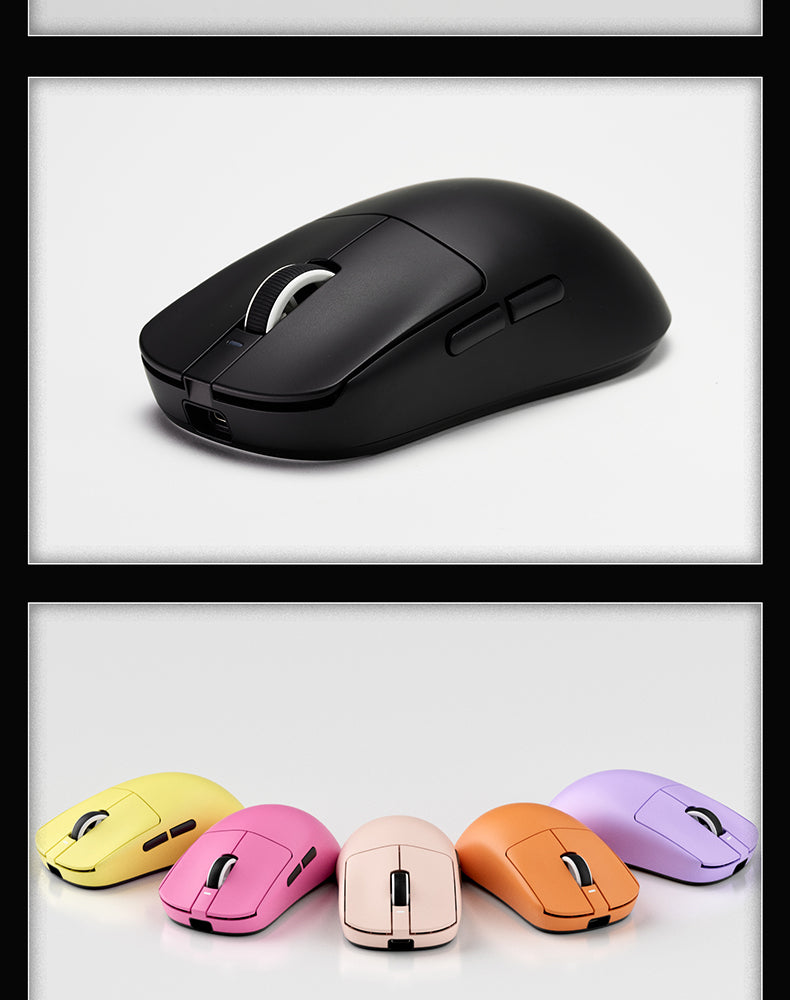 Mouse gaming ergonomic wireless VXE Dragonfly R1 ușor, senzor PAW3395, trei moduri, latență redusă, pentru PC, jucători, birou, cadou