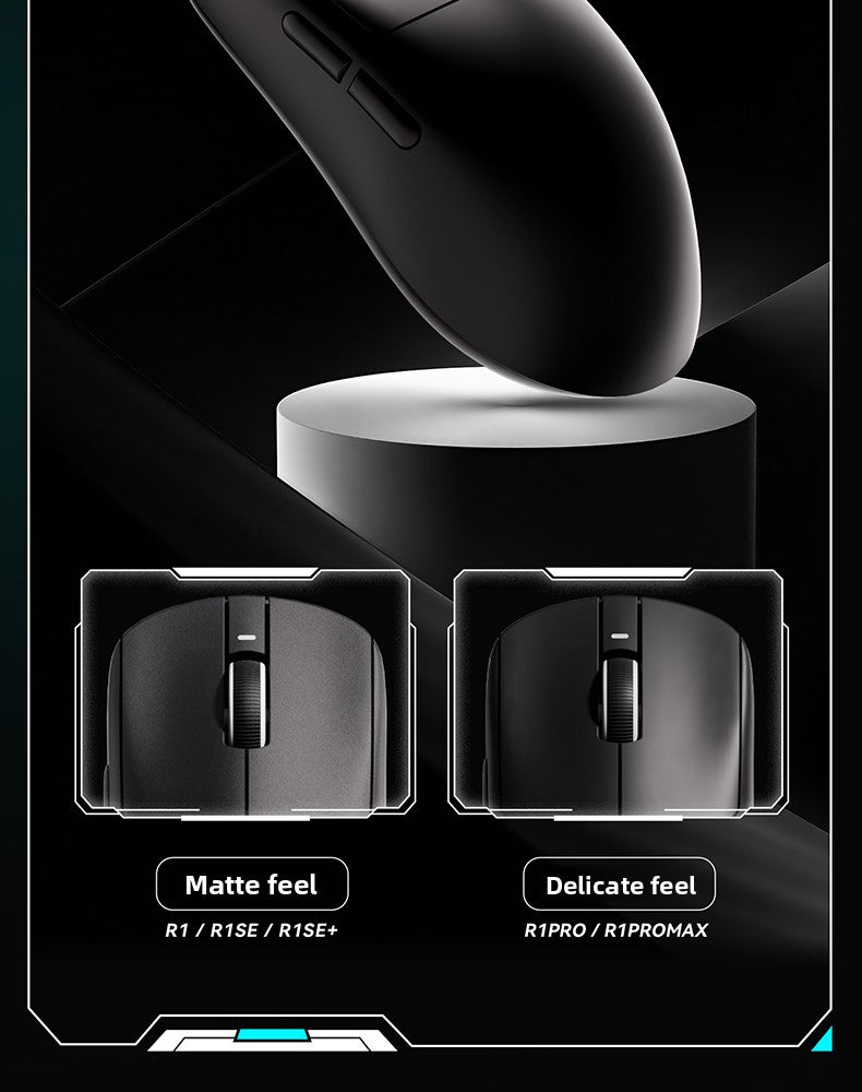Mouse gaming ergonomic wireless VXE Dragonfly R1 ușor, senzor PAW3395, trei moduri, latență redusă, pentru PC, jucători, birou, cadou