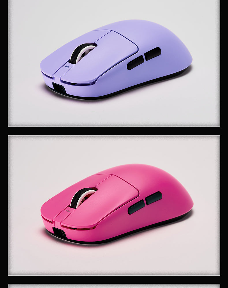 Mouse gaming ergonomic wireless VXE Dragonfly R1 ușor, senzor PAW3395, trei moduri, latență redusă, pentru PC, jucători, birou, cadou