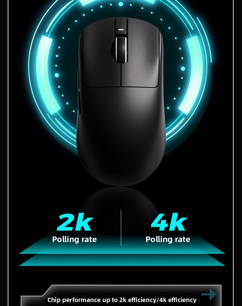 Mouse gaming ergonomic wireless VXE Dragonfly R1 ușor, senzor PAW3395, trei moduri, latență redusă, pentru PC, jucători, birou, cadou