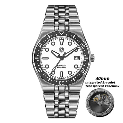 San Martin 37.5mm 40mm Classic Simple Dial Men Diver Watch Miyota 9015 Luxury Automatic Mechanical Watch Waterproof 200m SN0148