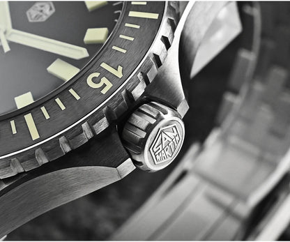 San Martin 1200HV Hardening Coating Men Diver Watch Full Luminous Dial Lumed Blocks ST2130 Automatic Mechanical Toolwatch SN0012