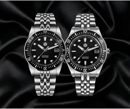 San Martin 37.5mm 40mm Classic Simple Dial Men Diver Watch Miyota 9015 Luxury Automatic Mechanical Watch Waterproof 200m SN0148