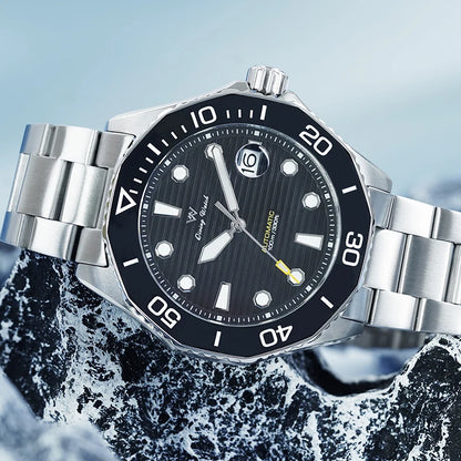 WM Watch Automatic Mechanical Watches Ceramic Bezel Anti-reflective Coating 100 Water Resistant Sapphire Welly Merck Watch 189M