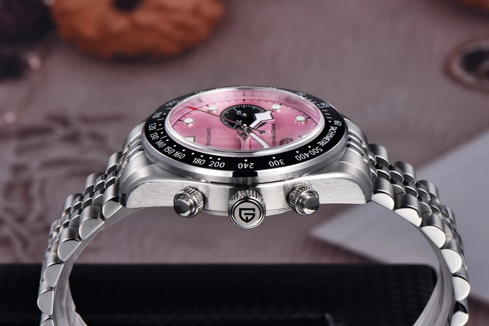 New PAGANI DESIGN 2026 Panda Retro Mens Watch Luxury Quartz Watch Men Speed Chronograph AR Sapphire Luminous Local Shipping