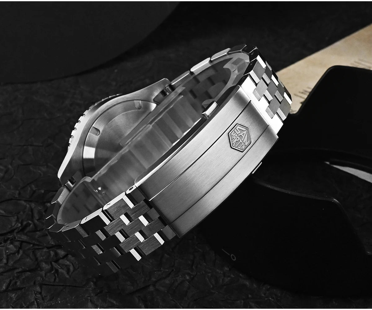 San Martin 1200HV Hardening Coating Men Diver Watch Full Luminous Dial Lumed Blocks ST2130 Automatic Mechanical Toolwatch SN0012