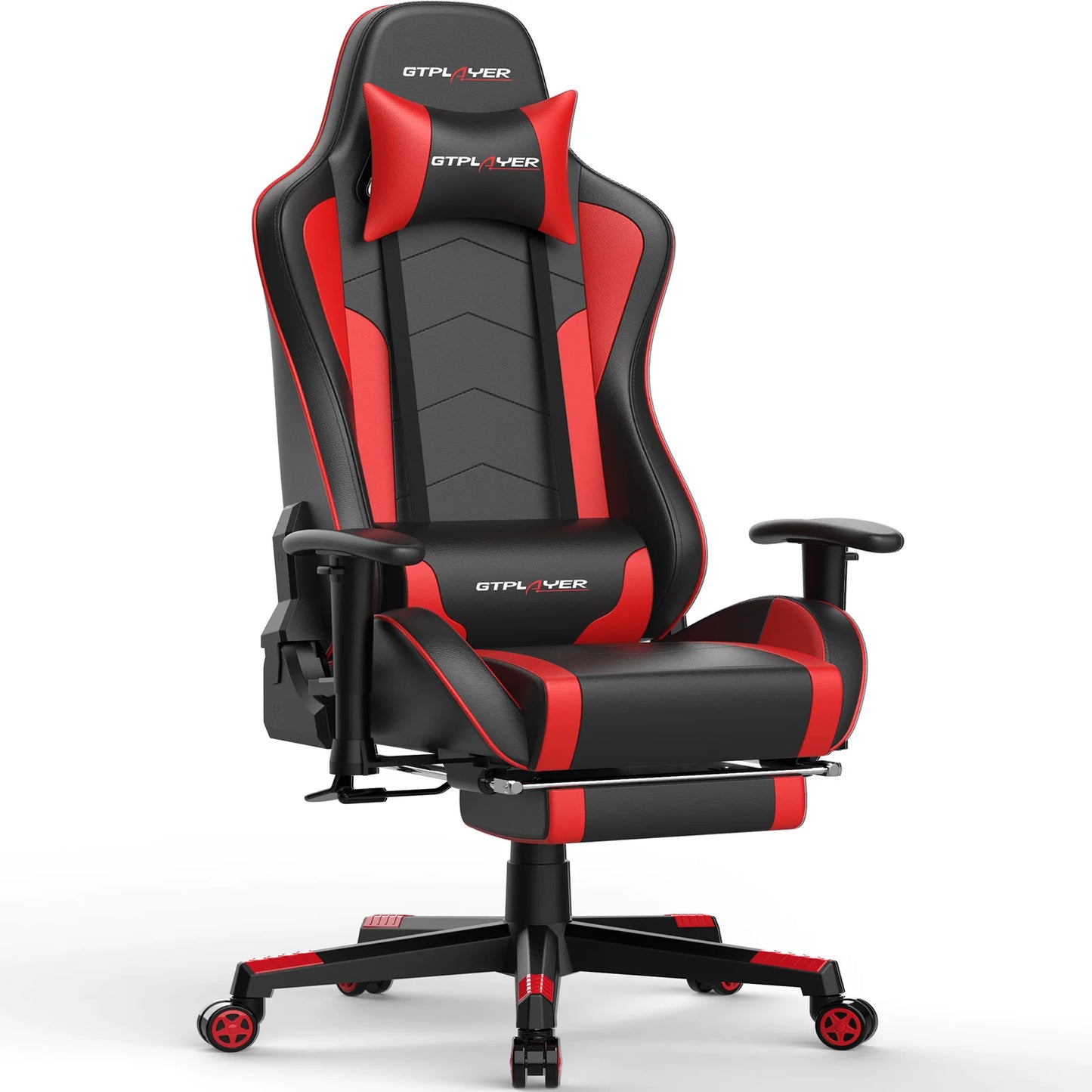 GTPLAYER Gaming Chair with Bluetooth Speakers, Footrest, Ergonomic Reclining Computer Chair with Lumbar Support for Office & Gaming