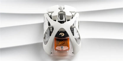Angry Miao Infinity Gaming Wireless Mouse Hot-Swappable Metal Ultralight Hollow PAW3950 Dual 8K Wired Tri-Mode
