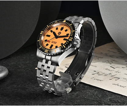 San Martin 1200HV Hardening Coating Men Diver Watch Full Luminous Dial Lumed Blocks ST2130 Automatic Mechanical Toolwatch SN0012