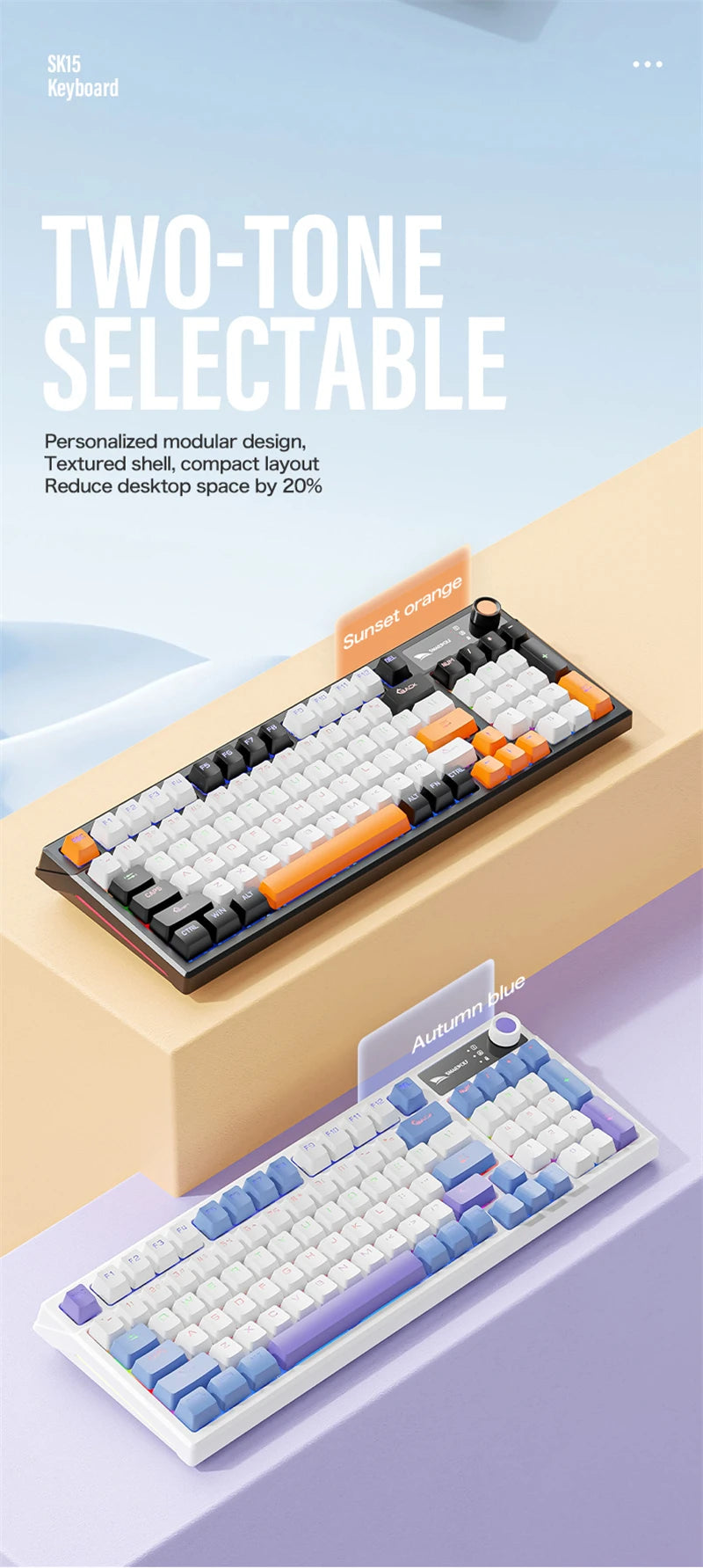 Spanish Mechanical Keyboard Spanish Russian Arabic Korean Thai Gaming Keyboard 95 Key Layout Backlight Type C With Numpad SK15