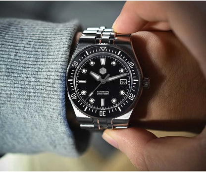 San Martin 37.5mm 40mm Classic Simple Dial Men Diver Watch Miyota 9015 Luxury Automatic Mechanical Watch Waterproof 200m SN0148