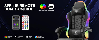 GTPLAYER Gaming chair Office Chair Gaming Chair with LED Light Bar Gamer chair Backrest with storage s bag Ergonomic