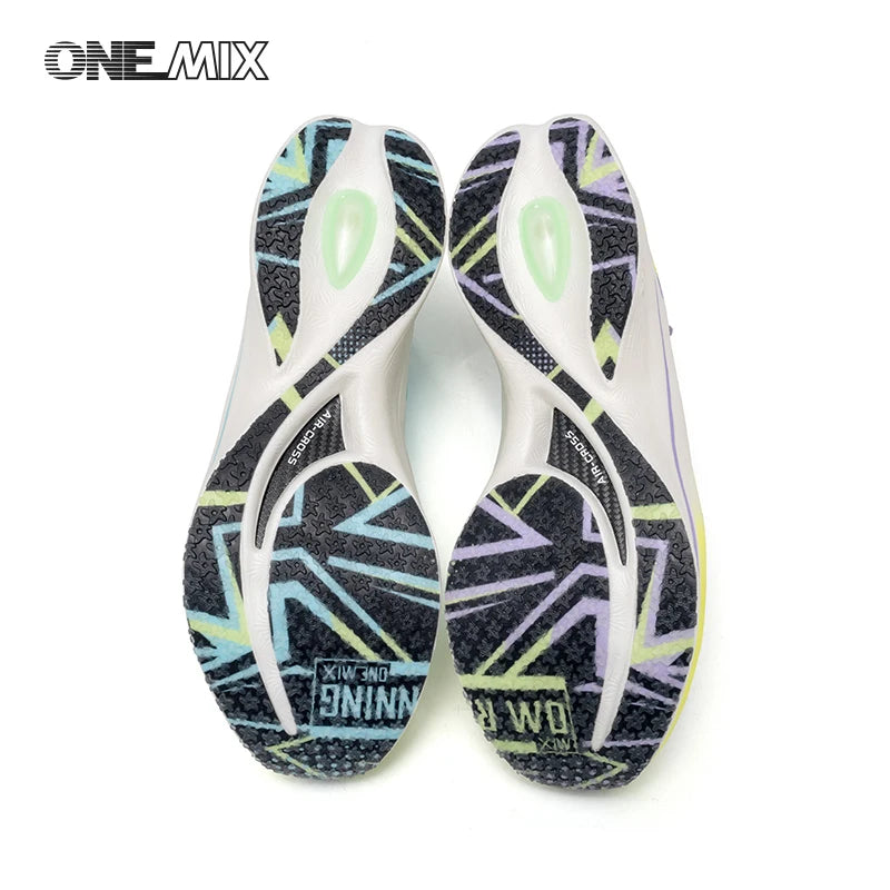 ONEMIX 2025 Carbon Plate Men Women Running Sports Shoes Breathable Cushioning Non-Slip PB Lightweight Rebound Sneakers
