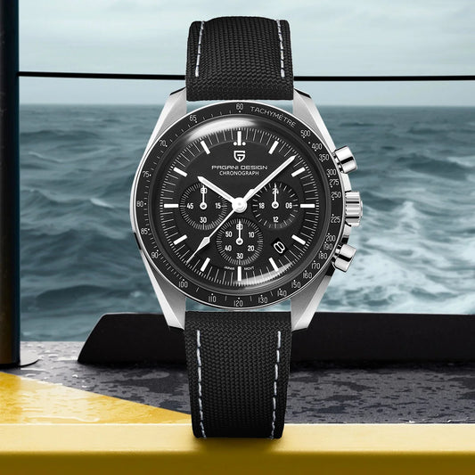 PAGANI DESIGN Moon ST6 luxury automatic men’s Watch, business watch for men, mechanical watch, luminous, sapphire glasses, nylon strap, EU local delivery 2026