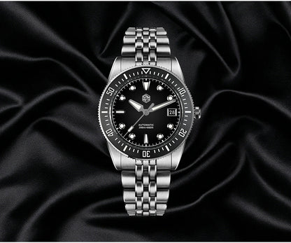 San Martin 37.5mm 40mm Classic Simple Dial Men Diver Watch Miyota 9015 Luxury Automatic Mechanical Watch Waterproof 200m SN0148