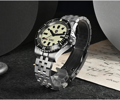 San Martin 1200HV Hardening Coating Men Diver Watch Full Luminous Dial Lumed Blocks ST2130 Automatic Mechanical Toolwatch SN0012