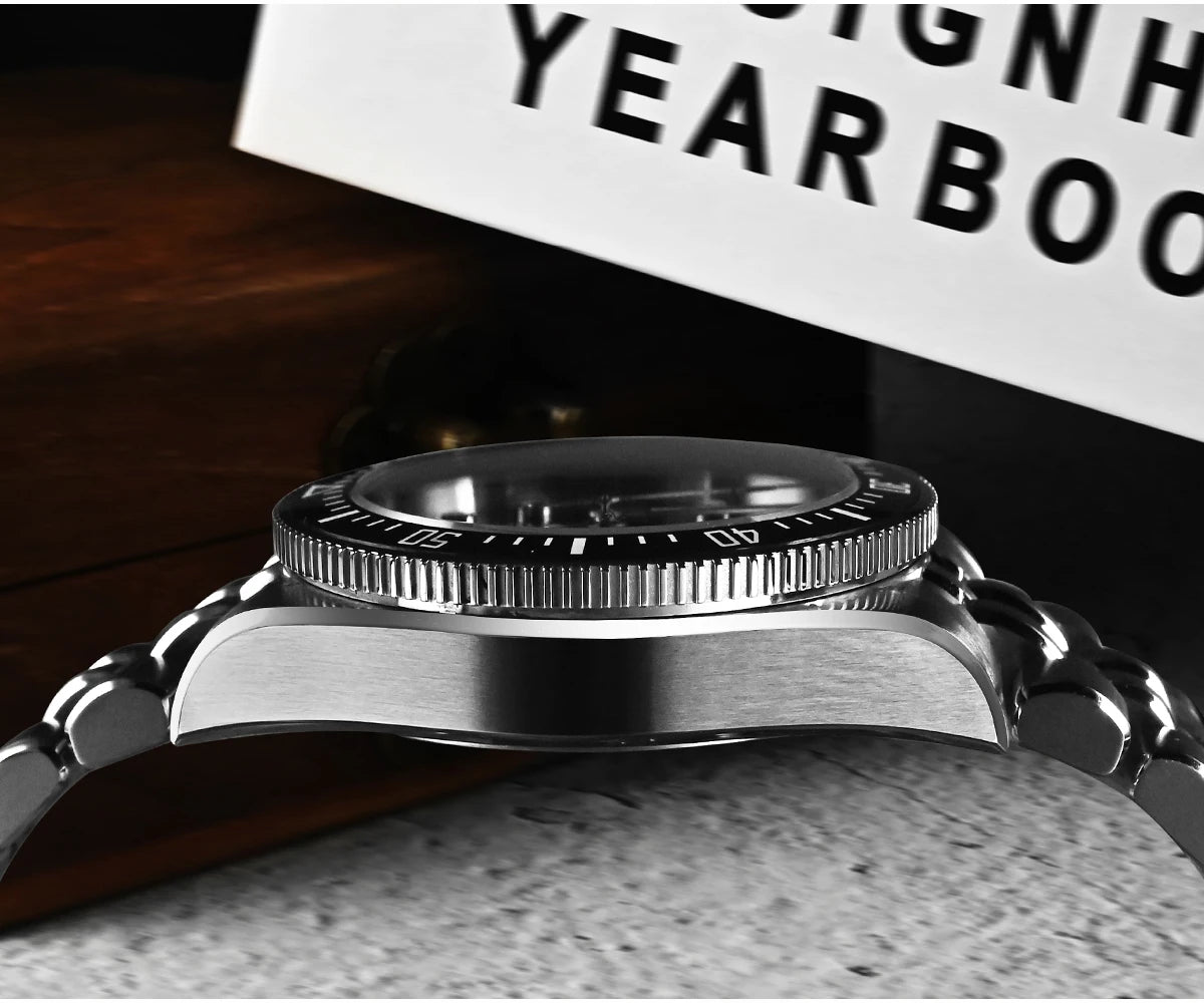 San Martin 37.5mm 40mm Classic Simple Dial Men Diver Watch Miyota 9015 Luxury Automatic Mechanical Watch Waterproof 200m SN0148
