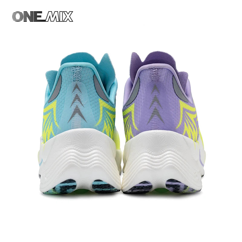 ONEMIX 2025 Carbon Plate Men Women Running Sports Shoes Breathable Cushioning Non-Slip PB Lightweight Rebound Sneakers