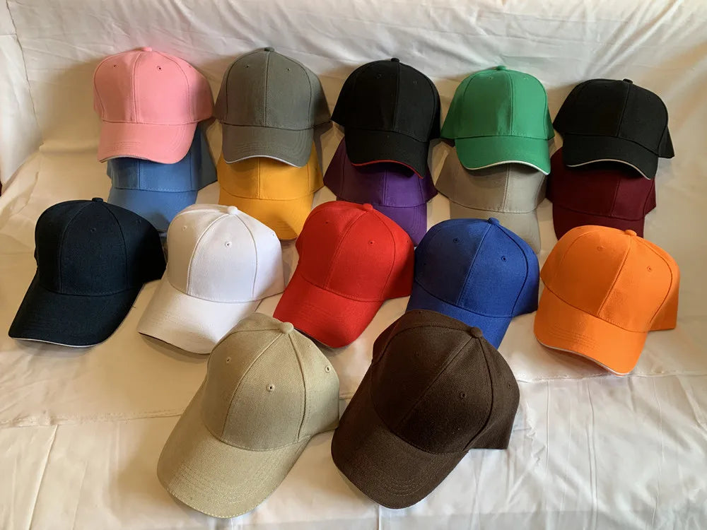 Unisex Cap Casual Acrylic Plain Baseball Cap Adjustable Hats For Women Men Hip Hop Cap Streetwear Dad Hat Wholesale