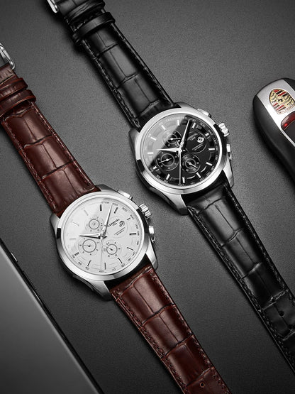relogio masculino New Carnival Automatic Watches Men Business Mechanical Clock Leather Strap Waterproof Luxuey Brand Clock