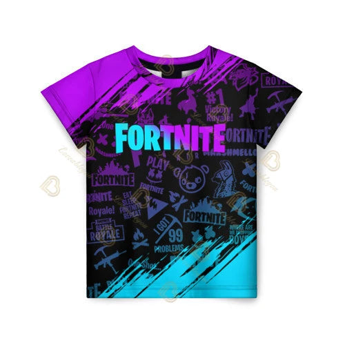 Summer Fashion Fortnite Mascot 3D Print Kids T Shirt Casual T-shirt Boys Girls Unisex Children's Clothing Tshirt Tops