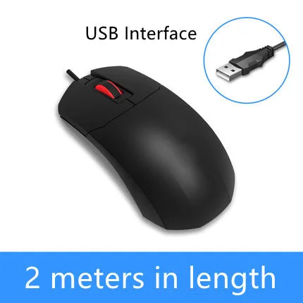 LINDO ZONE Computer Desktop Wired USB PS/2 Ultra-Long Mouse 2M/3M Line 200CM/300CM Notebook Extended Wired Mouse