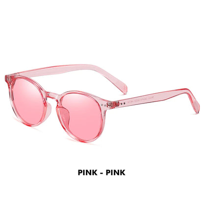 LM Retro kulaté sluneční brýle pro ženy a muže, ultralehké, TR90, polarizované, unisex, brýle na řízení, vintage sluneční brýle, UV400, Gafas De Sol