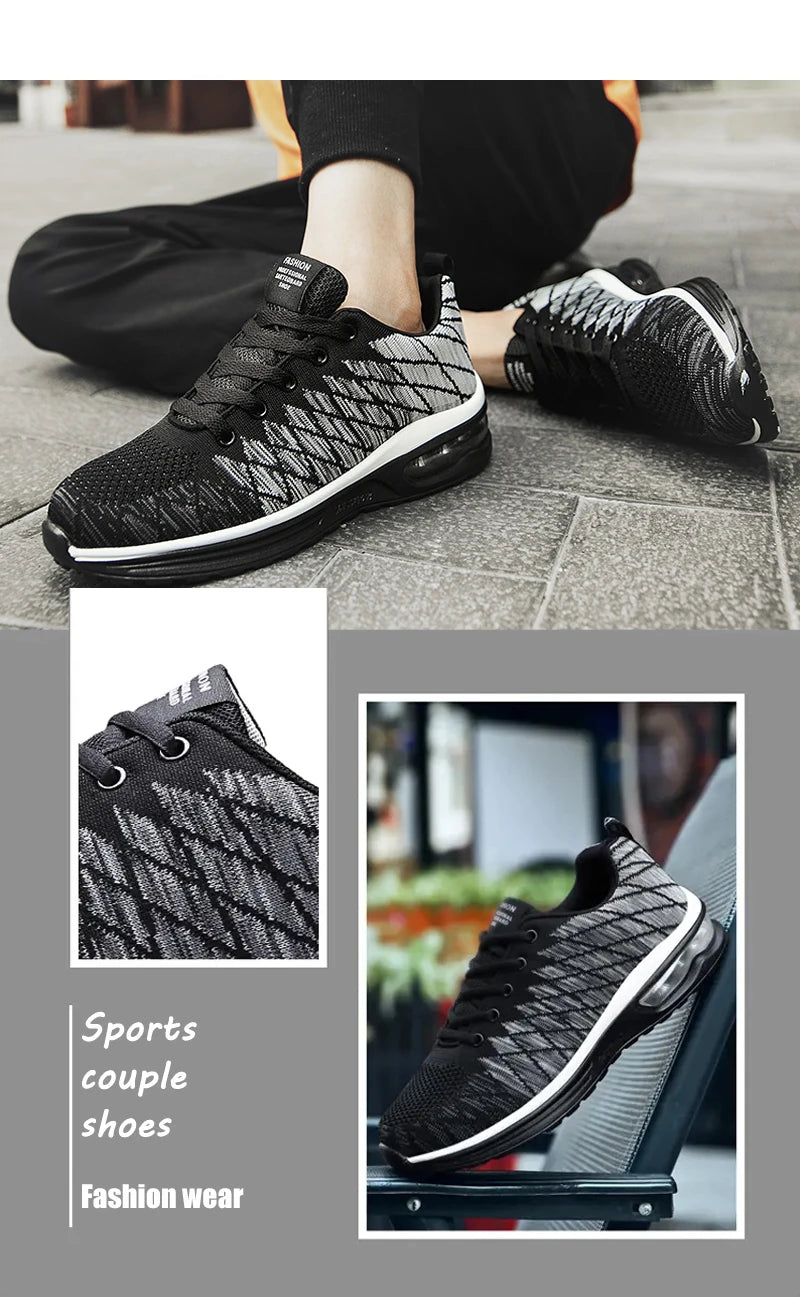 Chaussures de course pour homme, chaussures de sport tendance et respirantes pour homme, baskets, chaussures de sport confortables pour femme