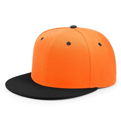 Hurtowa sprzedaż 40 kolorów regulowanych czapek z płaskim daszkiem typu snapback – damskie modne czapki baseballowe z poliestru, męskie czapki sportowe w stylu hip-hopowym