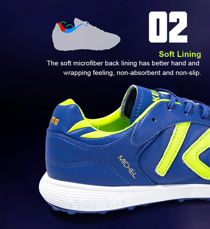 Chaussures de football KELME TF - Crampons en cuir de veau - Chaussures de futsal professionnelles - Baskets d'entraînement de football originales ZX80011017