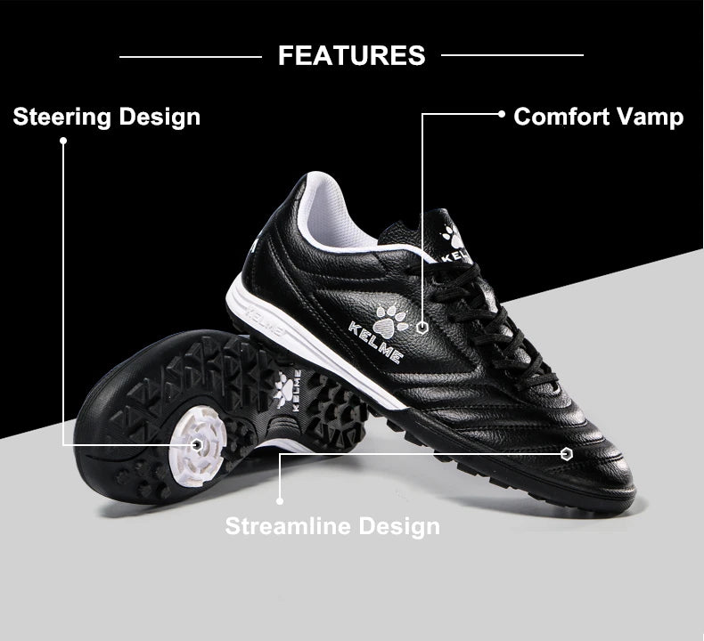 Chaussures de football KELME Men Training TF pour gazon artificiel, antidérapantes, pour jeunes, chaussures de sport AG 871701