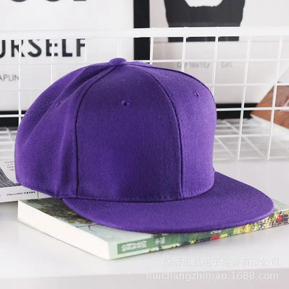 Casquette hip-hop unie pour homme, casquette snapback, casquettes de baseball pour femme, casquettes à visière plate ajustable, visières unies, pour garçons et filles, danse de rue