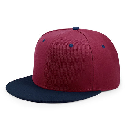 Hurtowa sprzedaż 40 kolorów regulowanych czapek z płaskim daszkiem typu snapback – damskie modne czapki baseballowe z poliestru, męskie czapki sportowe w stylu hip-hopowym