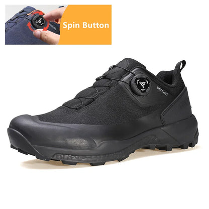 Chaussures de randonnée imperméables HUMTTO, bottes de trekking de montagne, baskets de camping noires pour hommes, chaussures de sécurité, d'escalade, de sport et tactiques pour hommes