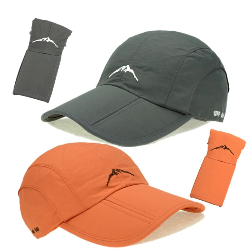 Wiosna-lato, sport na świeżym powietrzu, czapka baseballowa, czapka szybkoschnąca, czapka unisex, wodoodporna, oddychająca, składana czapka rowerowa, ochrona przed słońcem