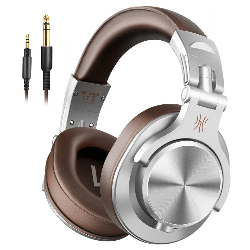 Auscultadores OneOdio A71 HiFi de Estúdio DJ com Fio e Microfone – Headset Gaming Profissional de Monitorização com Graves Profundos