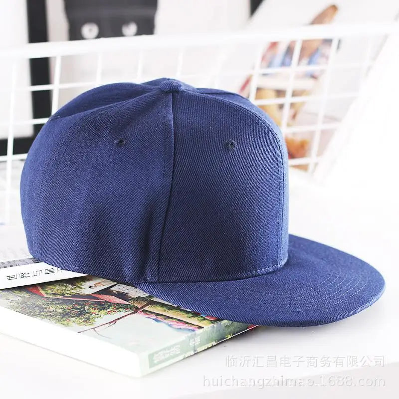 Casquette hip-hop unie pour homme, casquette snapback, casquettes de baseball pour femme, casquettes à visière plate ajustable, visières unies, pour garçons et filles, danse de rue