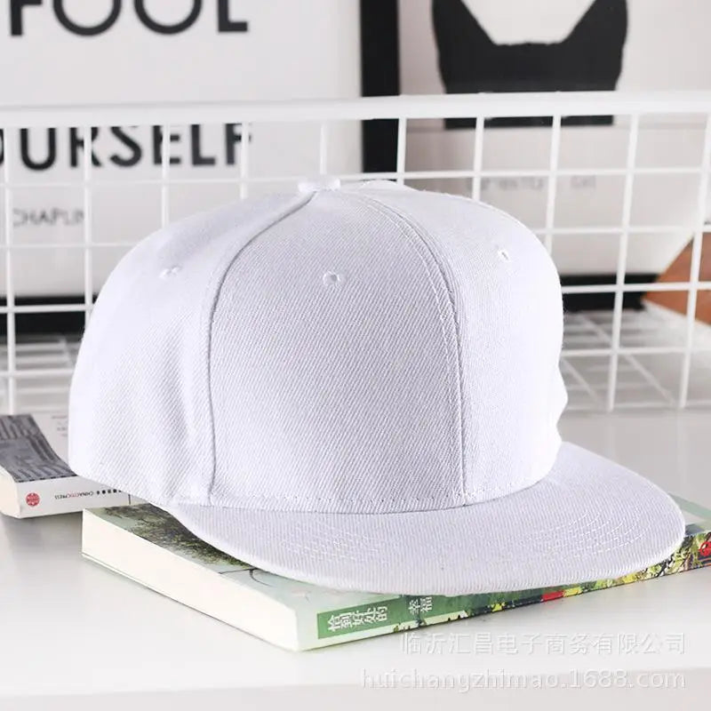 Casquette hip-hop unie pour homme, casquette snapback, casquettes de baseball pour femme, casquettes à visière plate ajustable, visières unies, pour garçons et filles, danse de rue