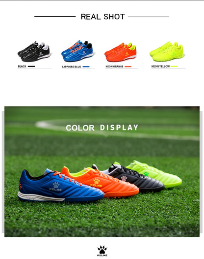 Chaussures de football KELME Men Training TF pour gazon artificiel, antidérapantes, pour jeunes, chaussures de sport AG 871701